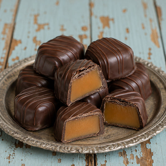 Dark Chocolate Vanilla Caramels