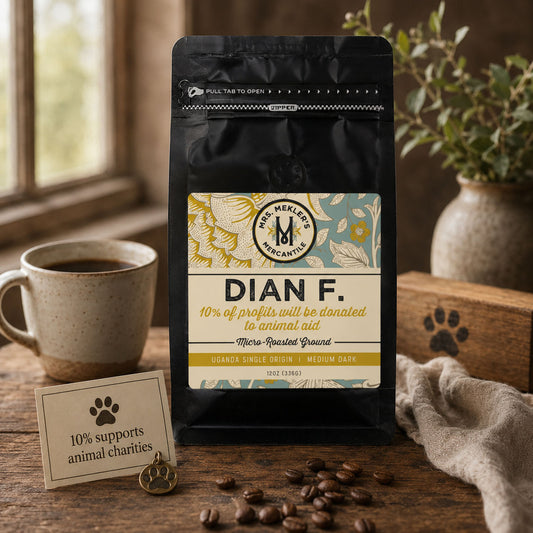 Dian F. Organic Ugandan Coffee — Single-Origin, Medium-Dark & Earth-Friendly