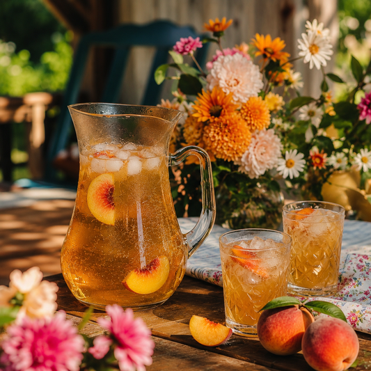 Just Peachy Summer Sipper — Makes 1 Gallon of Fresh Iced Tea