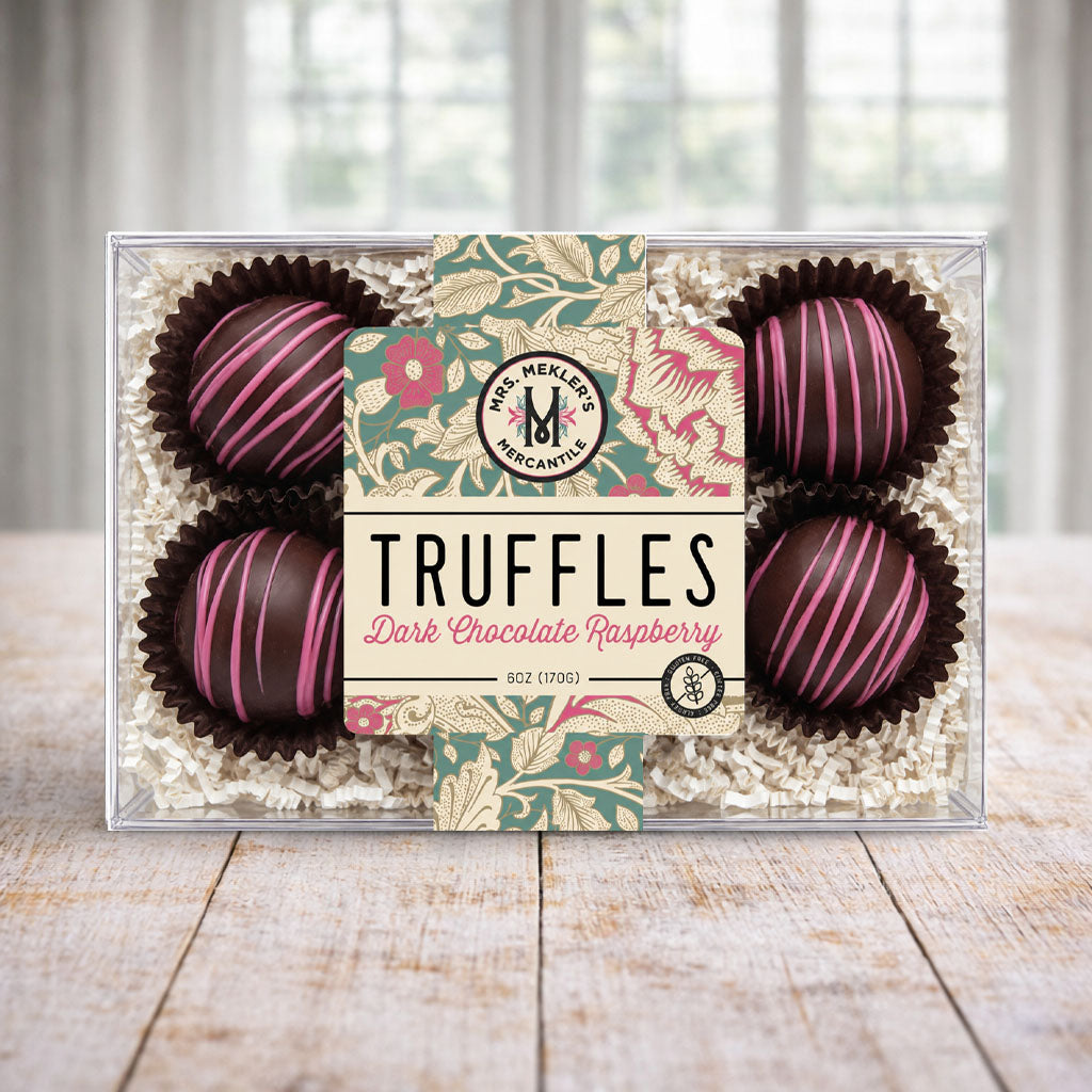 Raspberry Dark Chocolate Truffles