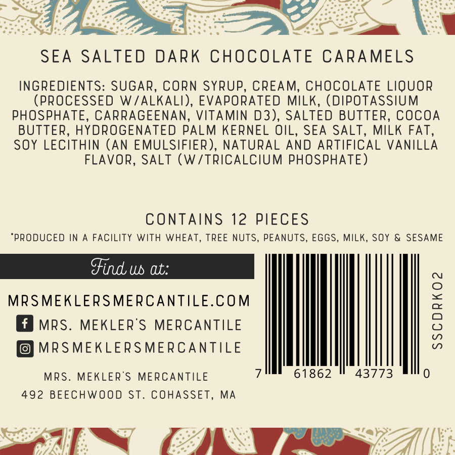 Dark Chocolate Sea Salted Caramels