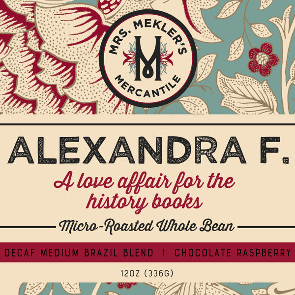 Alexandra F. Chocolate Raspberry Decaf Coffee