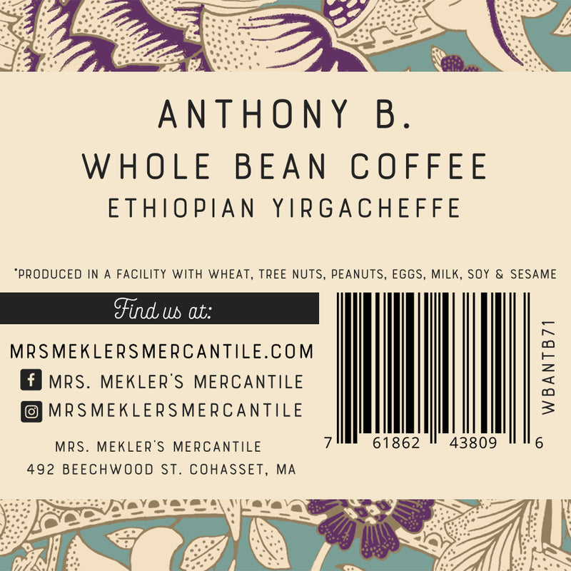 Anthony B. Ethiopian Yirracheffe Coffee