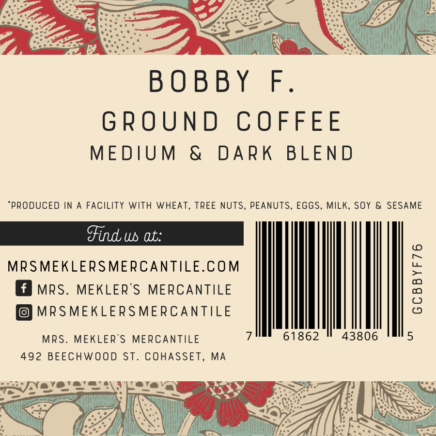 Bobby F. Medium & Dark Blend Coffee