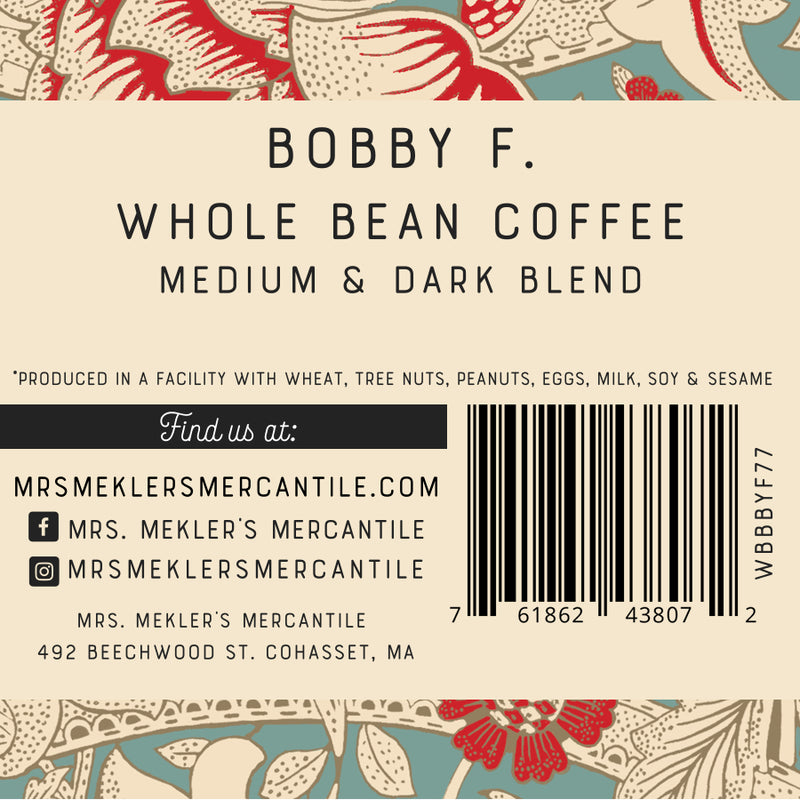 Bobby F. Medium & Dark Blend Coffee