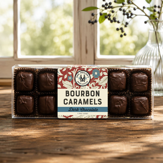 Dark Chocolate Bourbon Caramels