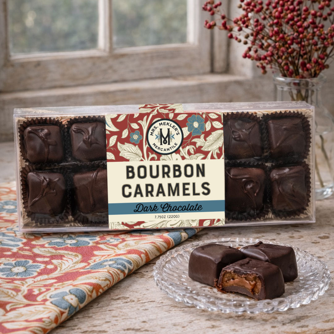 Dark Chocolate Bourbon Caramels