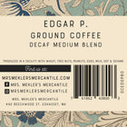 Edgar P. Decaf Medium Blend Coffee