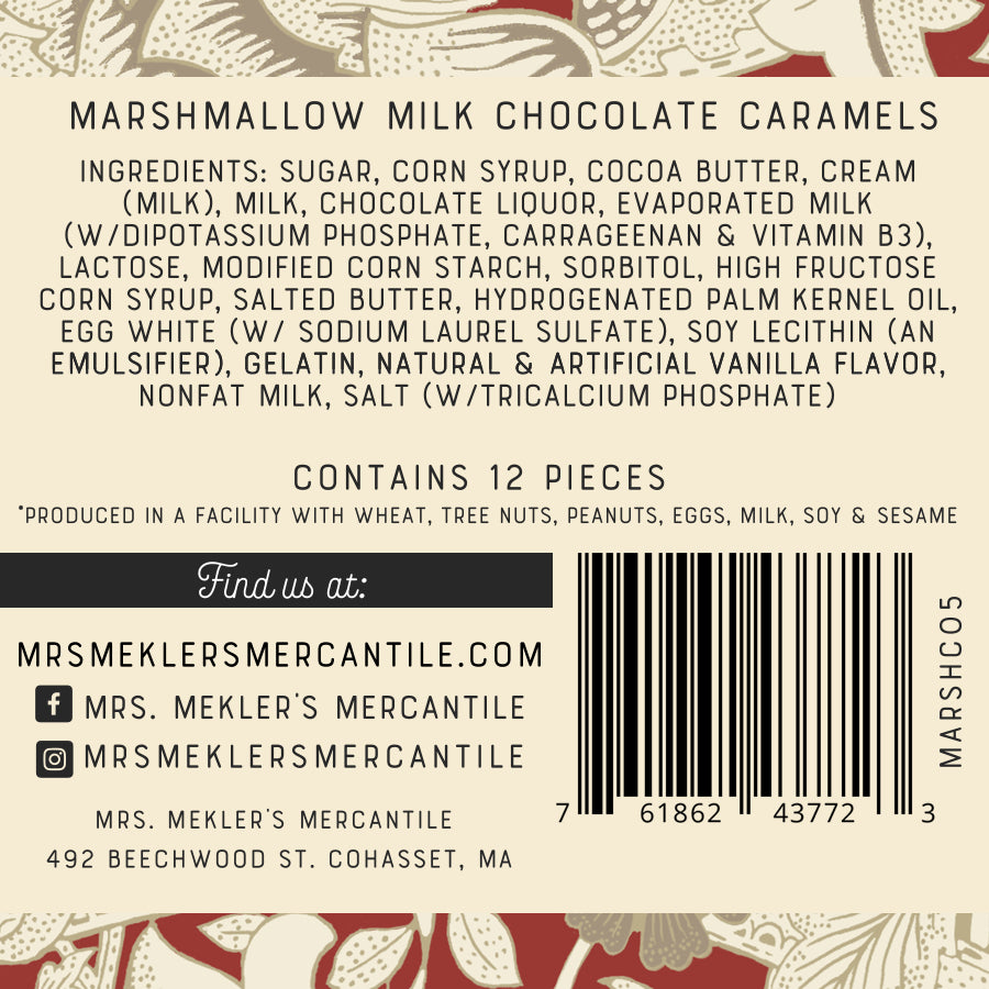 Milk Chocolate Marshmallow Caramels