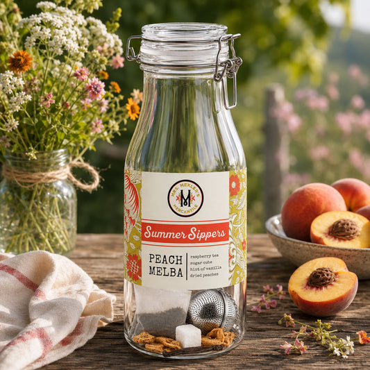 Peach Melba Summer Sipper — Makes 1 Gallon of Fresh Iced Tea