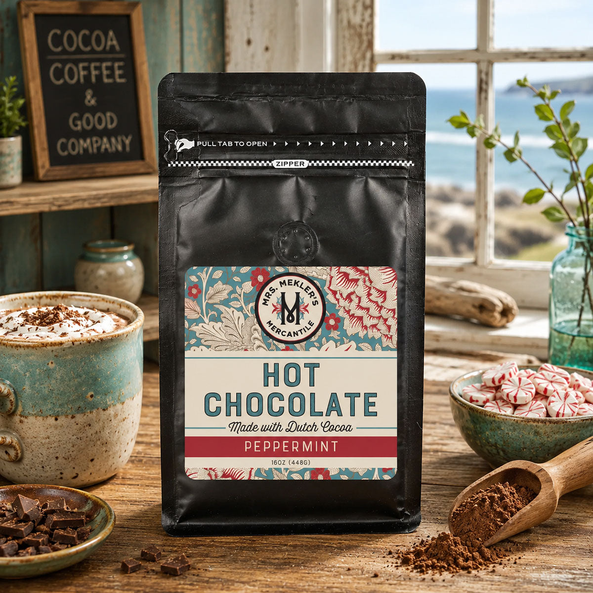 Peppermint Hot Chocolate — Rich Dutch Cocoa with a Cool Minty Twist