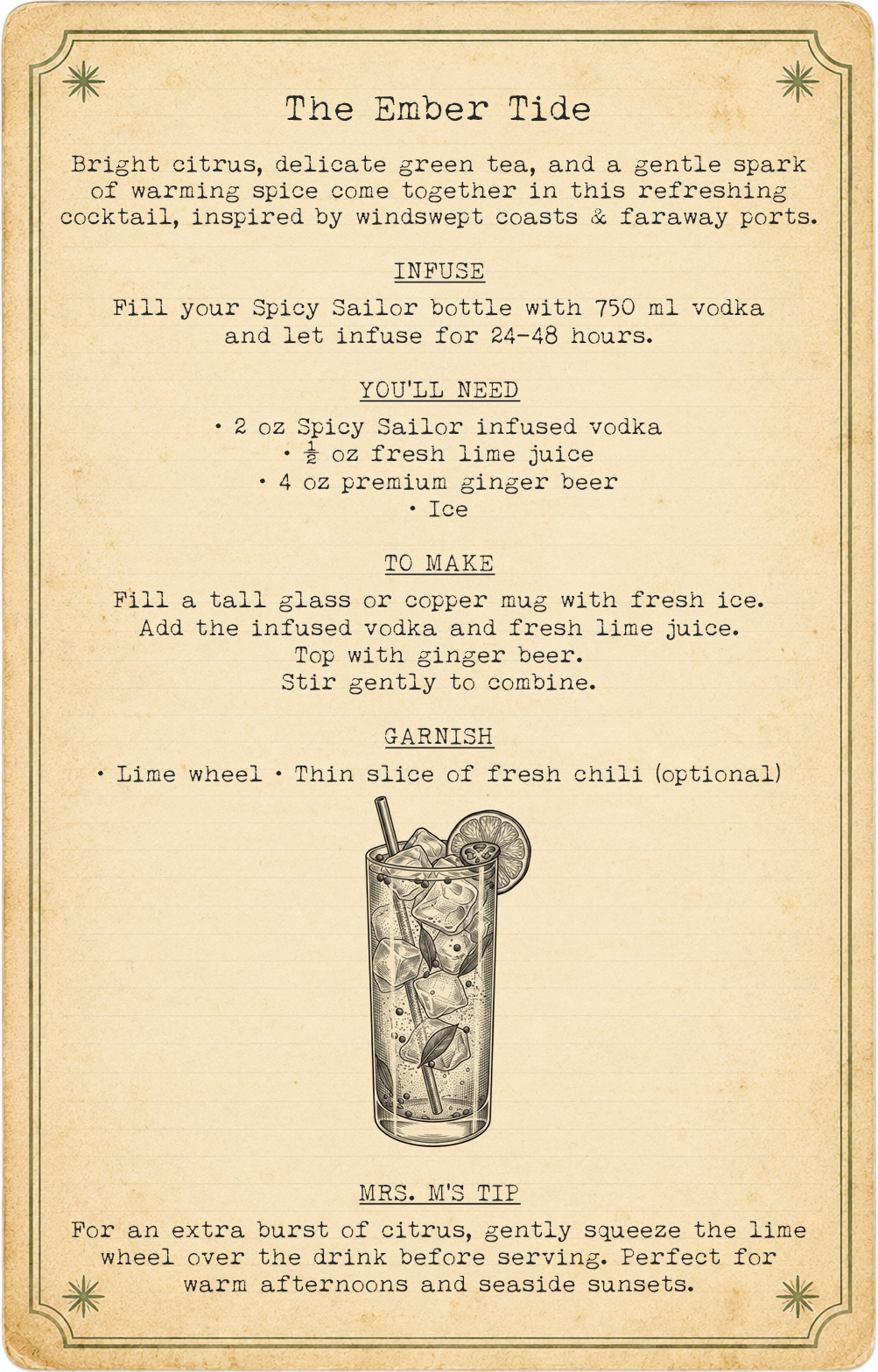 Spicy Sailor Spirit Infuser Bottle
