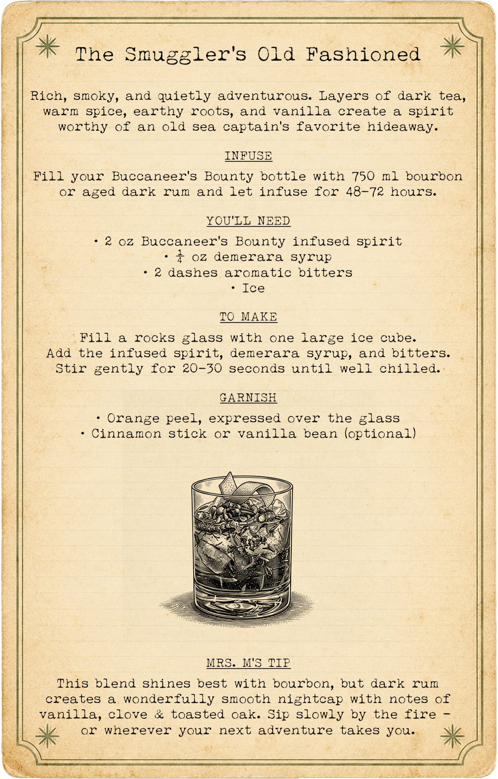 Buccaneer's Bounty Spirit Infuser Bottle