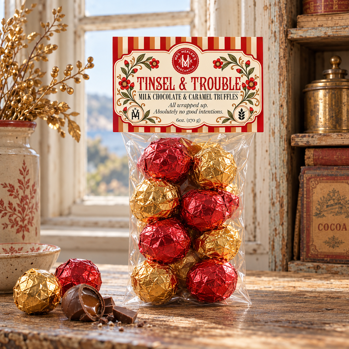 Foil-Wrapped Truffles | 10-Piece Bag