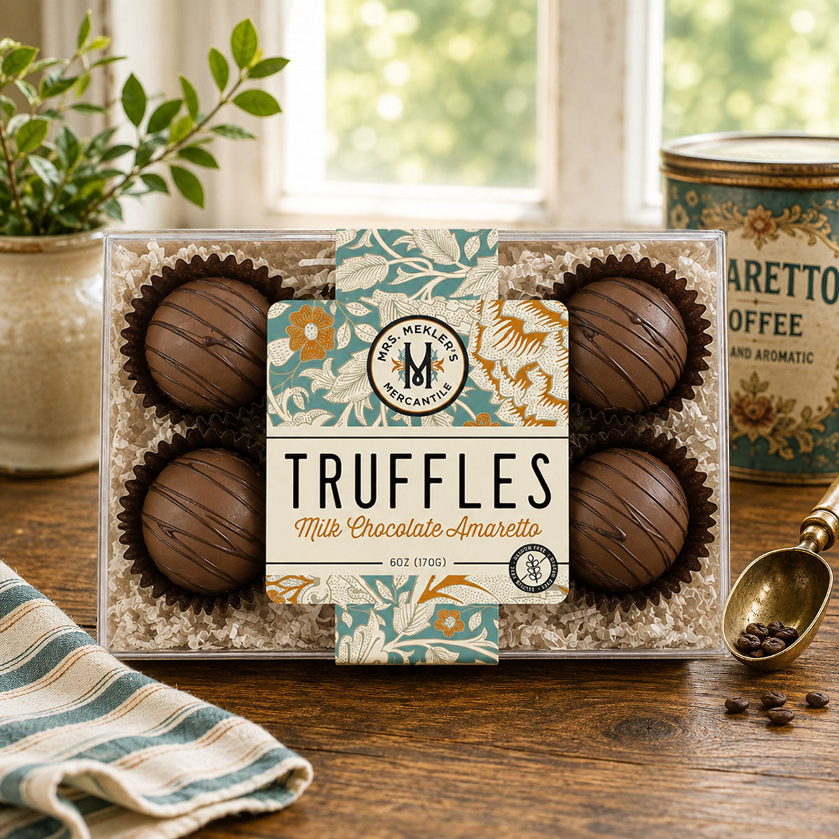 Amaretto Milk Chocolate Truffles