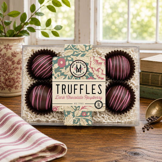 Raspberry Dark Chocolate Truffles