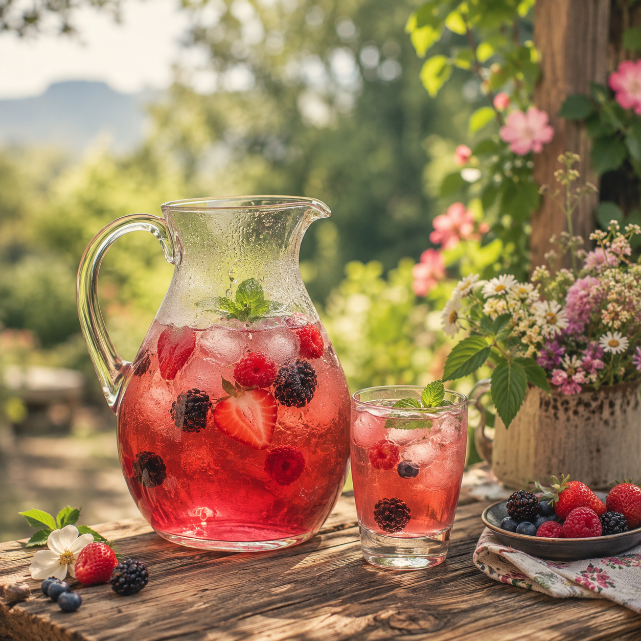 Very Berry Summer Sipper — Makes 1 Gallon of Fresh Iced Tea
