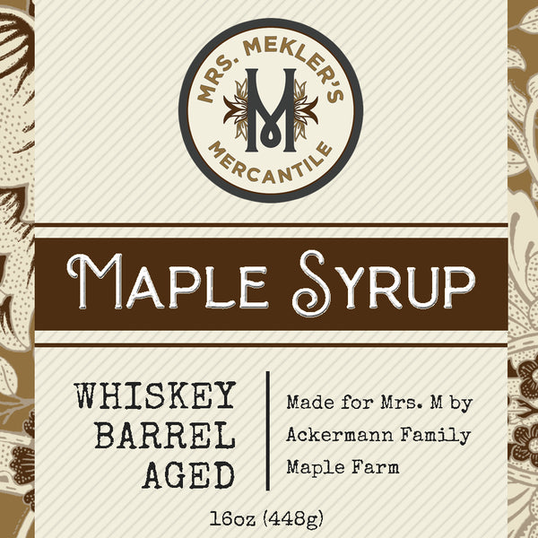 Whiskey Barrel Aged Maple Syrup