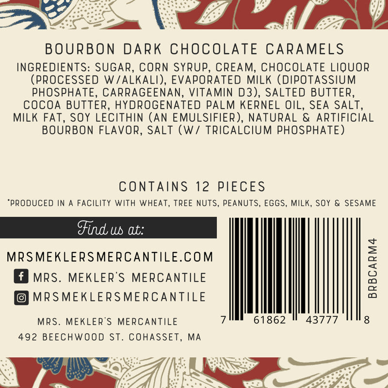 Caramels - Bourbon Dark Chocolate